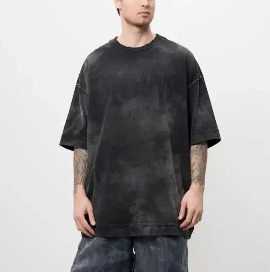 M 24年 Juun.J ピグメント オーバーサイズ 半袖Tシャツ