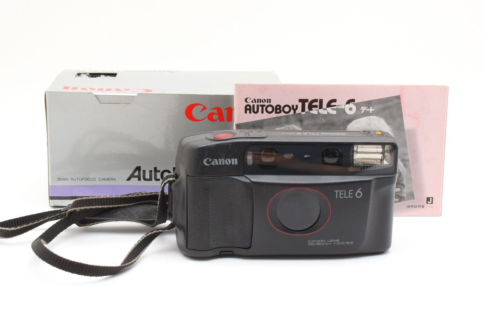★実写済・完動品★キヤノン CANON Autoboy TELE 6 DATE ブラック 元箱
