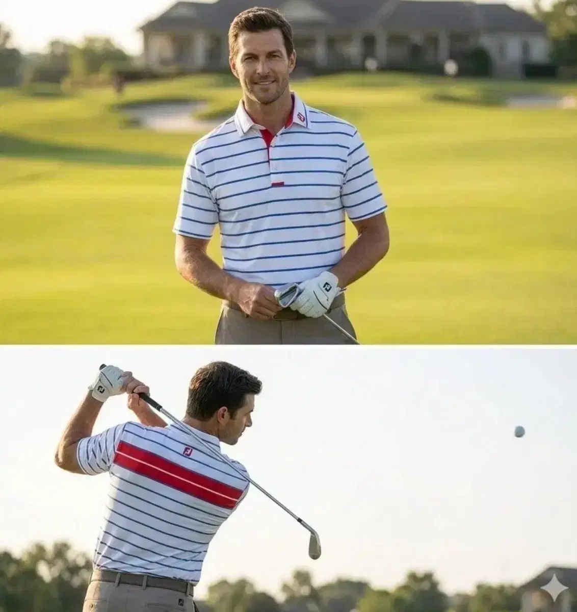 BRIEFING GOLF - MENS SLEEVE LOGO HIGH NECK RELAXED FIT