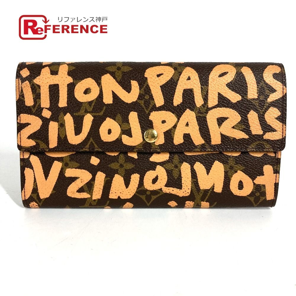 LOUIS VUITTON ルイヴィトン 長財布 ポシェットポルトモネクレディ M92190 モノグラムグラフィティキャンバス オレンジ