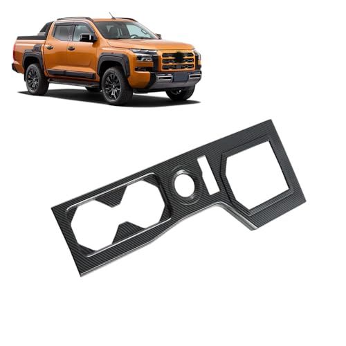 FOR 新型 トライトン Triton L200 LC2T GLS GSR (2024年2月?) カスタムパーツ シフトパネル シフトトリムフレーム カーボンファイバー 内装パーツ 傷つきにくい 耐摩耗性 取り付け簡単 トライトン アクセサリーas
