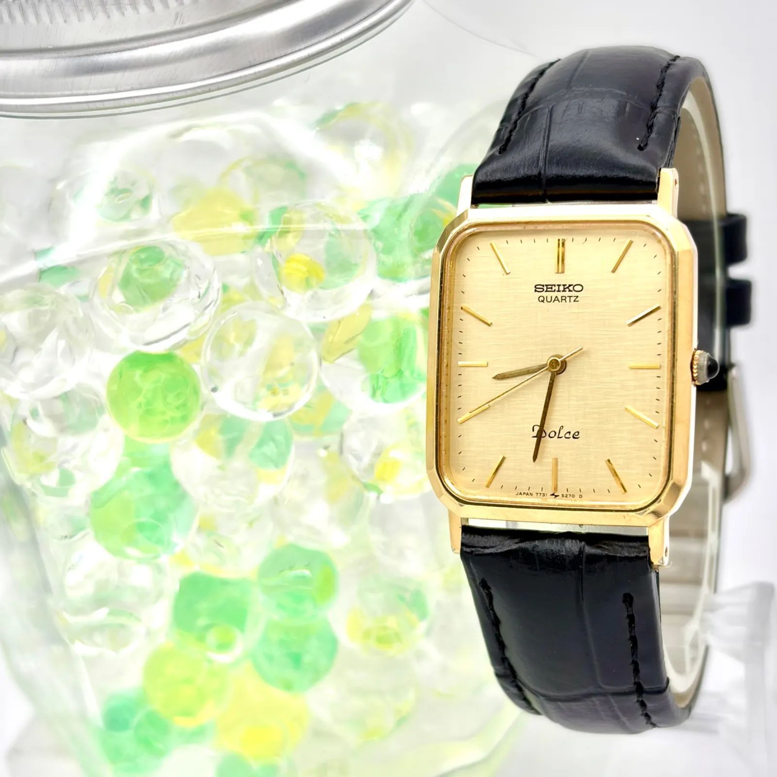 新品電池】SEIKO セイコー Dolce ドルチェ メンズ 腕時計 ゴールド 12