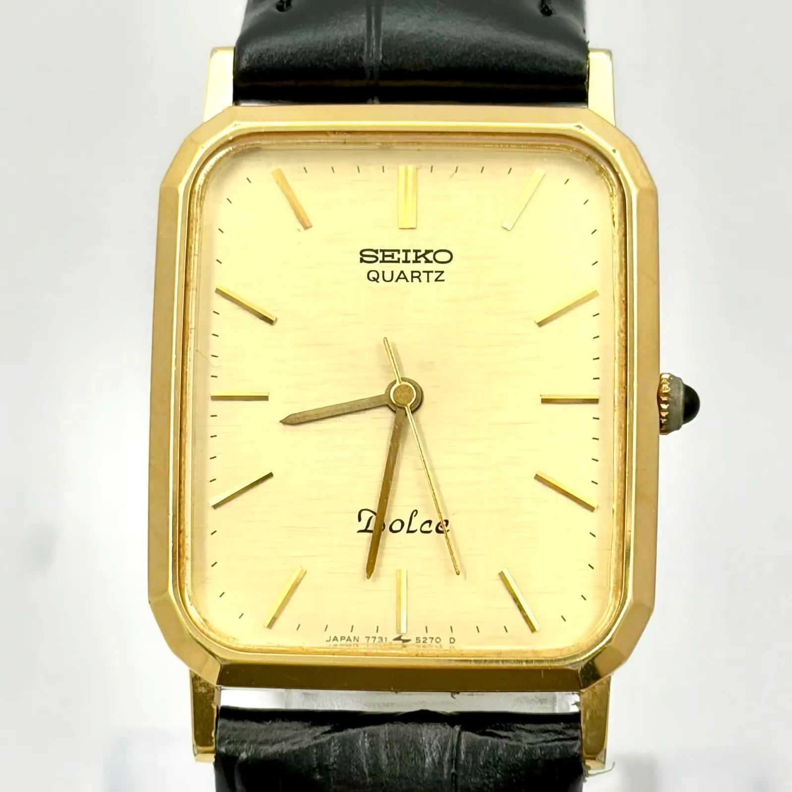 新品電池】SEIKO セイコー Dolce ドルチェ メンズ 腕時計 ゴールド 12