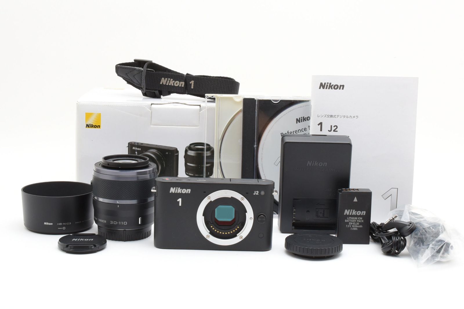 【片付け】Nikon 一眼レフカメラ、アクセサリー大量セット ケース付き】 Nikon ニコン 1 J1 レンズキット ミラーレス一眼カメラ