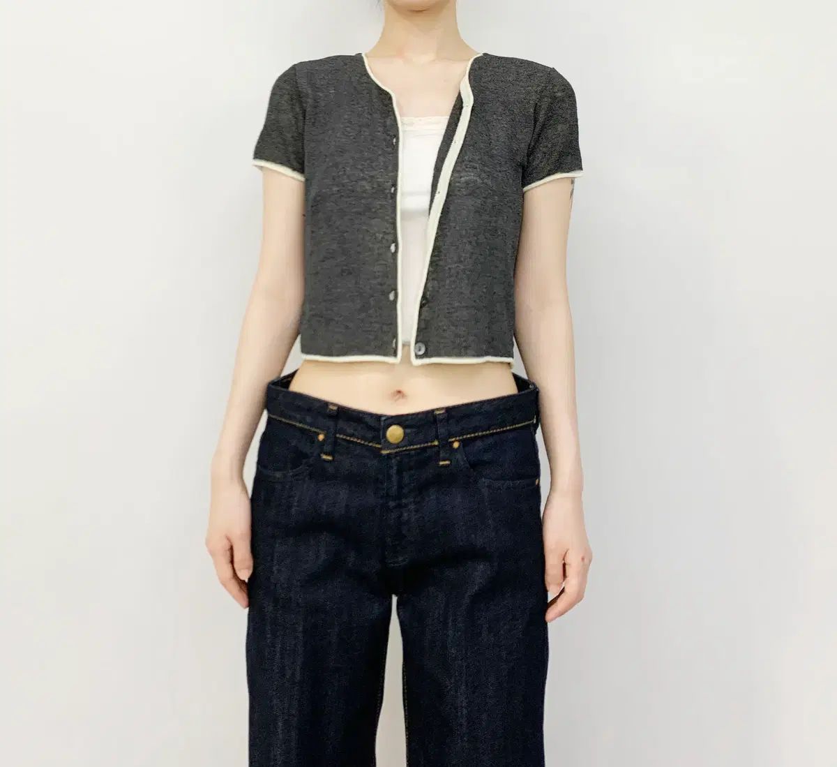 KRIZIA MAGLIA made in italy 半袖 カーディガン