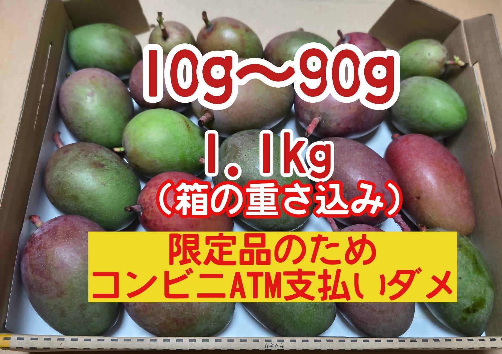 摘果 未熟 加工用 マンゴー/ 約1.1㎏〈約10g～90g〉 - メルカリ