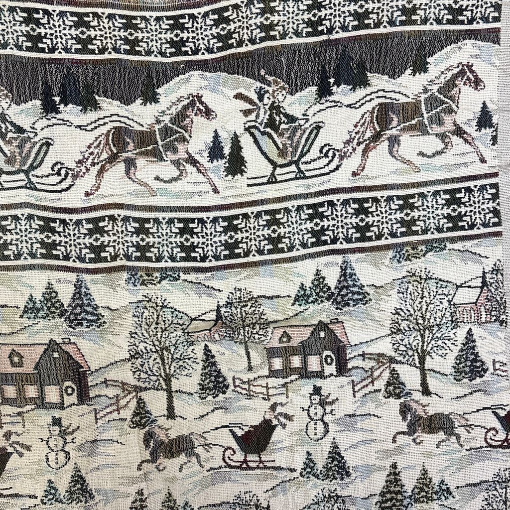 vintageラグ ブランケット マルチカバー タペストリー クリスマス
