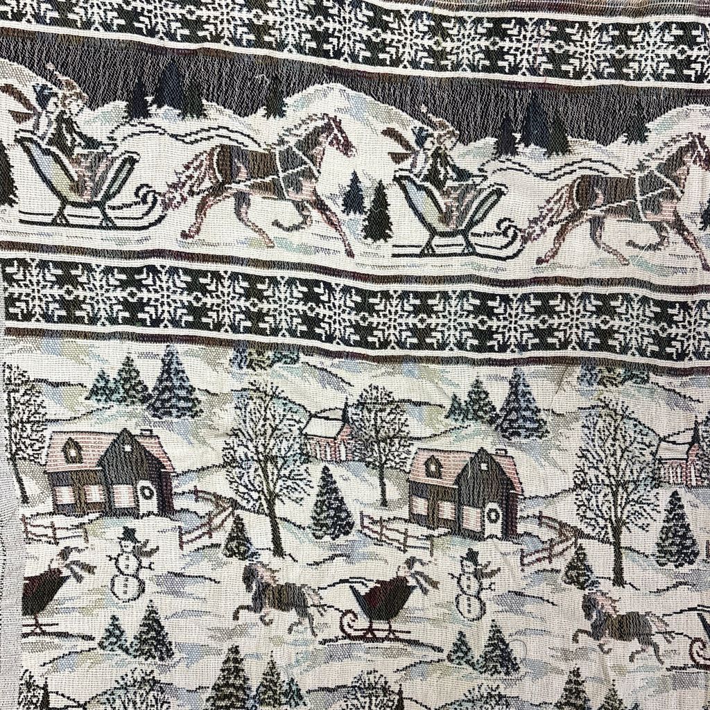 vintageラグ ブランケット マルチカバー タペストリー クリスマス 