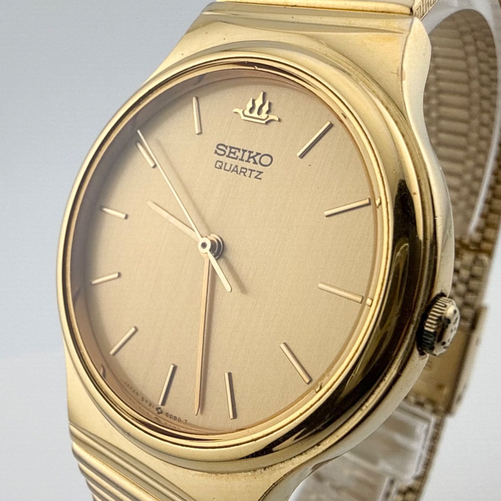 SEIKO　5Y31-6020 セイコー　メンズ　腕時計 クォーツ 稼働品 電池交換済み 【R430】