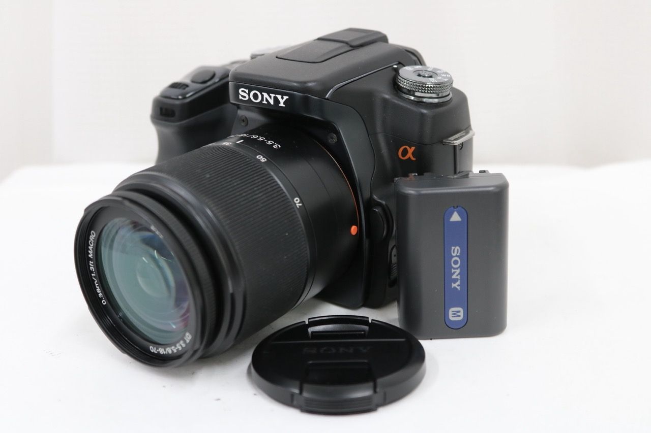 【返品保証】 ソニー Sony α DSLR-A100 DT 18-70mm F3.5-5.6 バッテリー付き デジタル一眼 e13637 12,337円