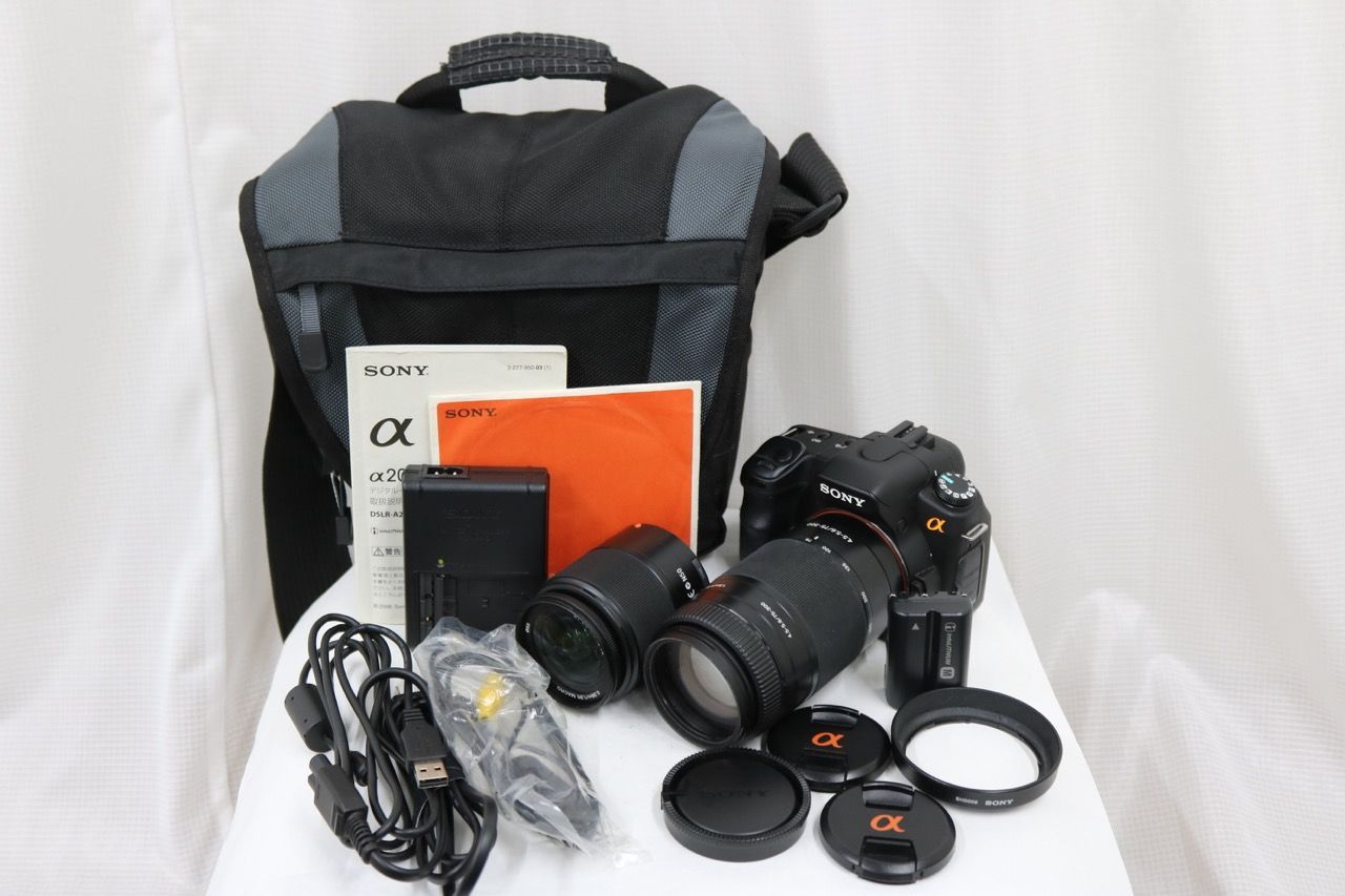 【返品保証】 ソニー Sony a DSLR-A200 75-300mm 18-70mm 付属品多数 デジタル一眼 e13696