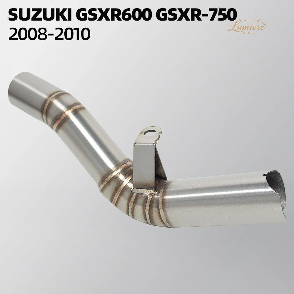 GSXR750 エキゾーストパイプ GSXR600 GSX-R600/R750 2008 2009 2010 K8 K9 K10 オートバイ用エキゾーストアダプターチューブ OEM マフラー