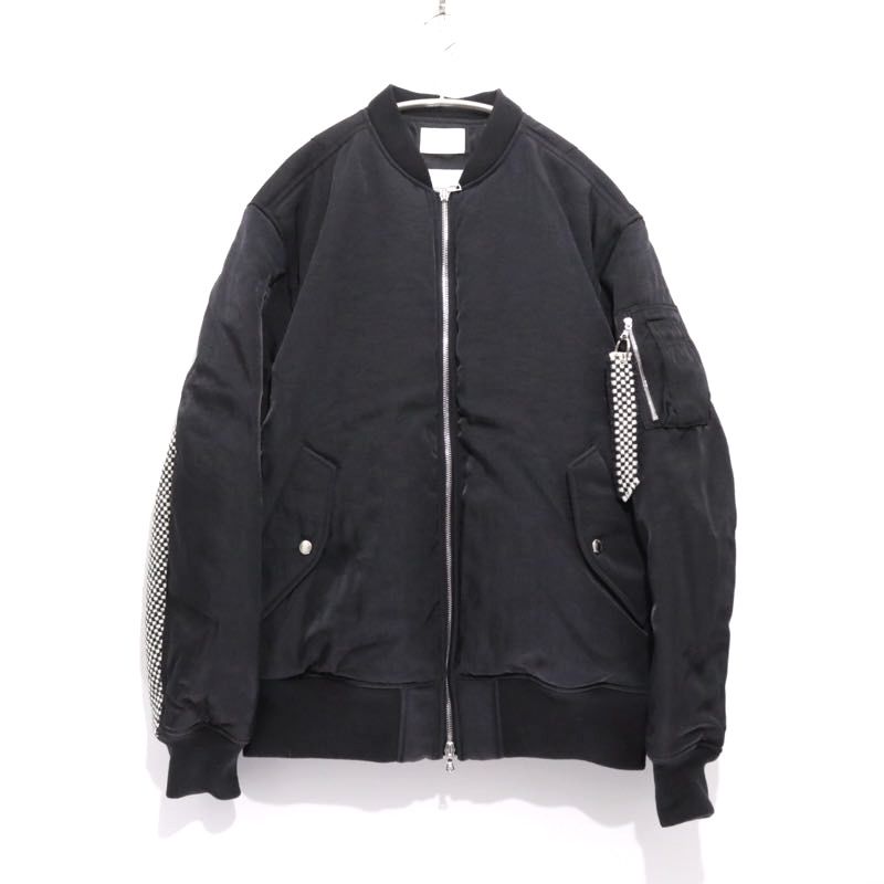 【新品】サイズ4 ソフネット SOPHNET. フライトジャケット Flight Jacket SPNT-252007 ブラック Kvadrat Sisu メンズ 送料無料