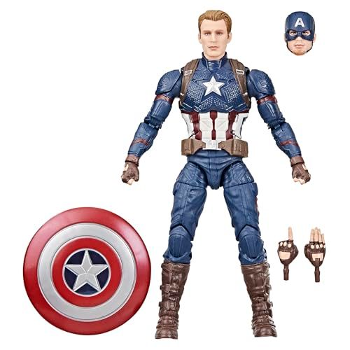 【新品】ハズブロ(Hasbro)MARVEL マーベルレジェンド・シリーズ キャプテン・アメリカ『アベンジャーズ/エンドゲーム』 コレクション用 15cm アクションフィギュア G0607 正規品 a00dbced