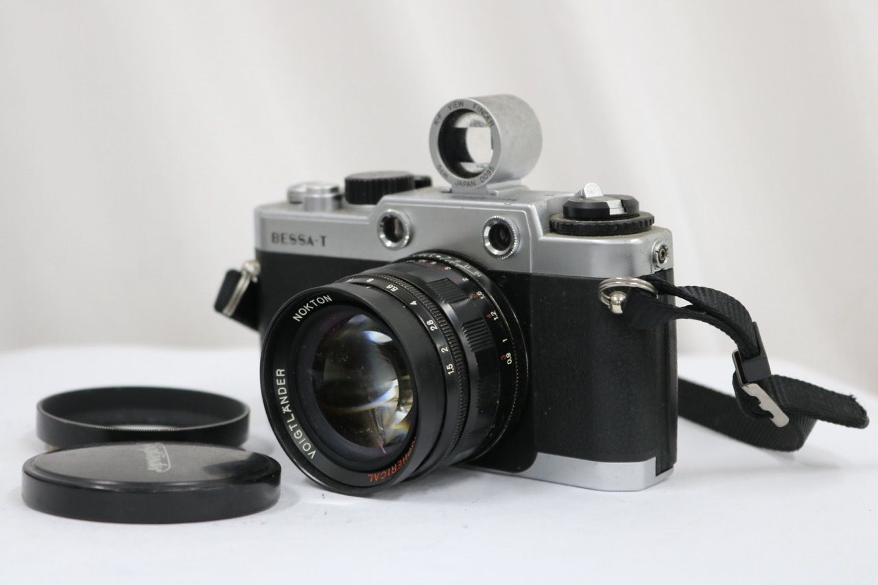 【返品保証】 フォクトレンダー Voigtlander Bessa-T + Nokton 50mm F1.5 + K-F View Finder 5cm セット e13711