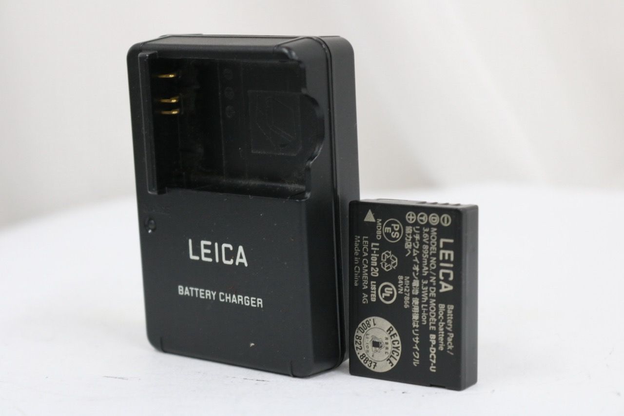 【返品保証】 ライカ Leica BC-DC7-U + BP-DC7-U バッテリー チャージャーセット V-Lux用 e13718