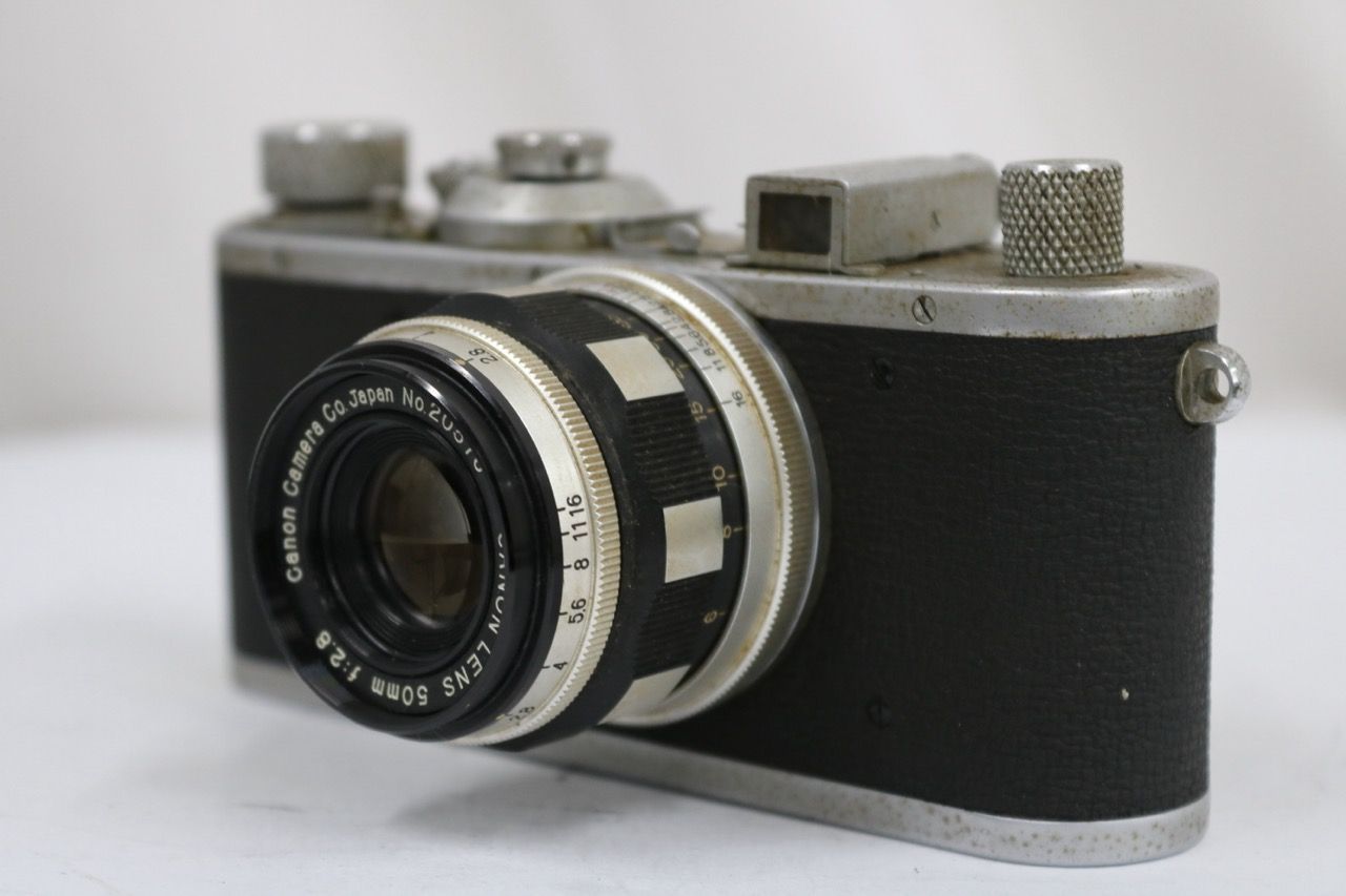 【訳あり品】 【希少】 Chiyoca 35 + Canon Lens 50mm F2.8 レンジファインダー カメラ e13724