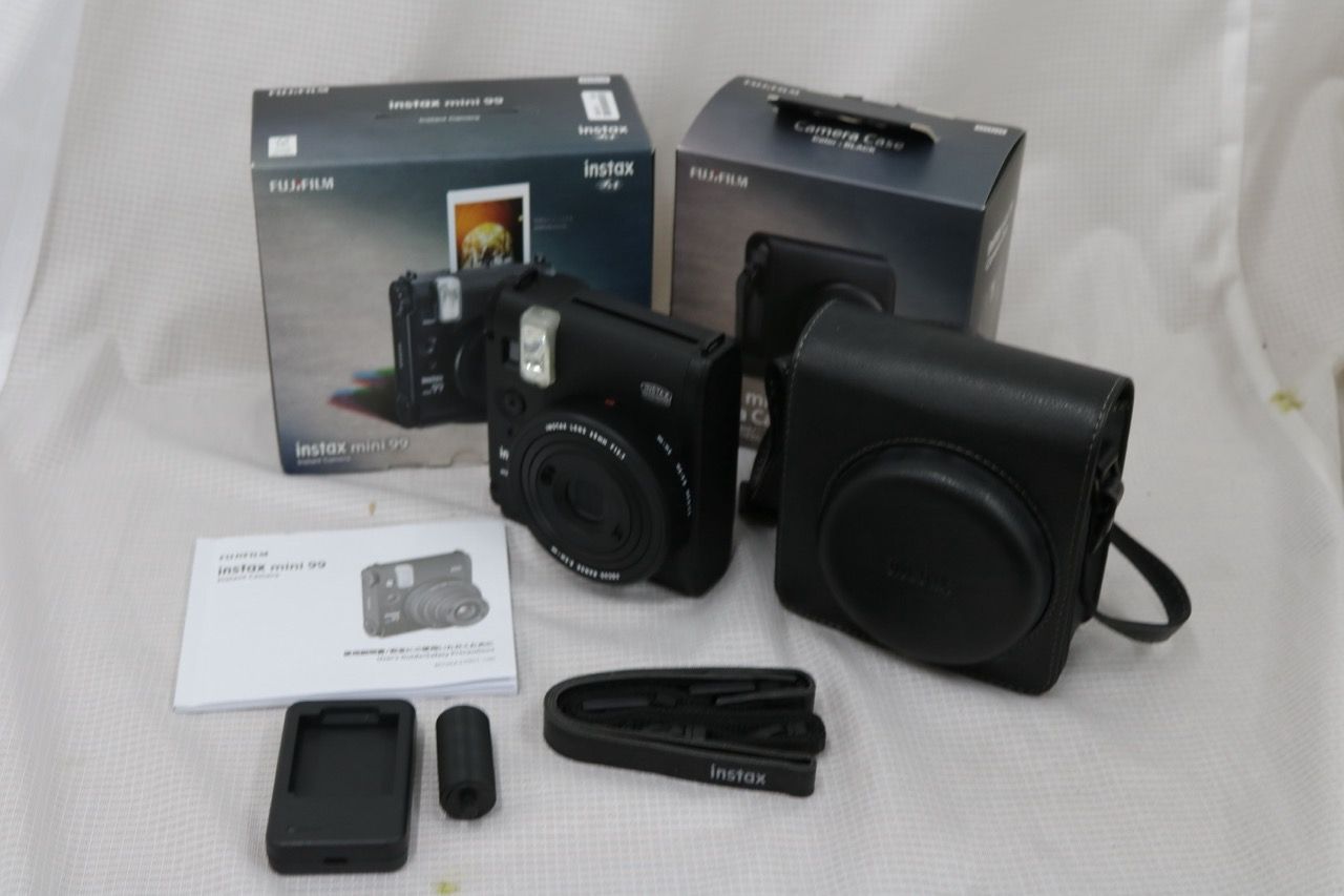 【美品 返品保証】 instax mini 99 ブラック + ケースつき インスタントカメラ e13725