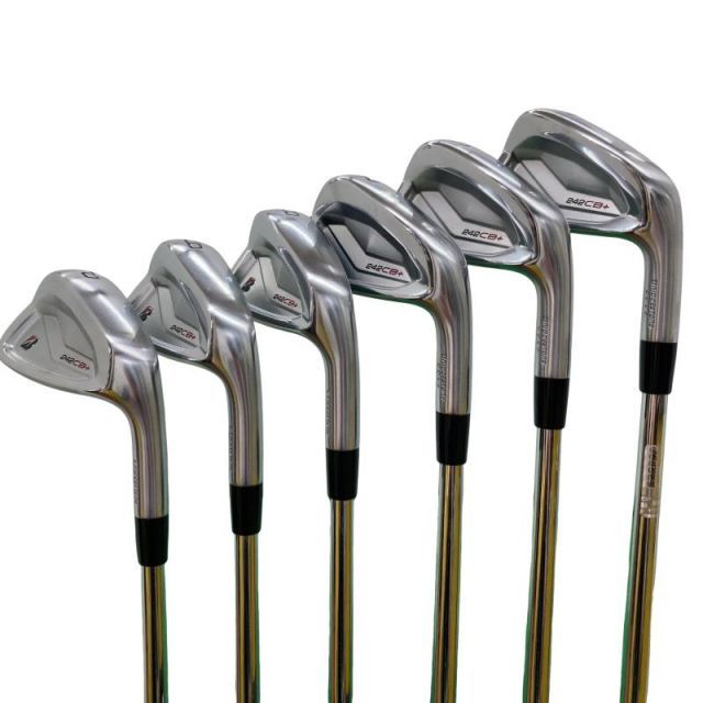 【中古】 ブリヂストン BRIDGESTONE 242CB+ 6S アイアンセット IR 純正特注シャフト (フレックスS) メンズ 男性用 右利き 右用 Cランク ゴルフクラブ