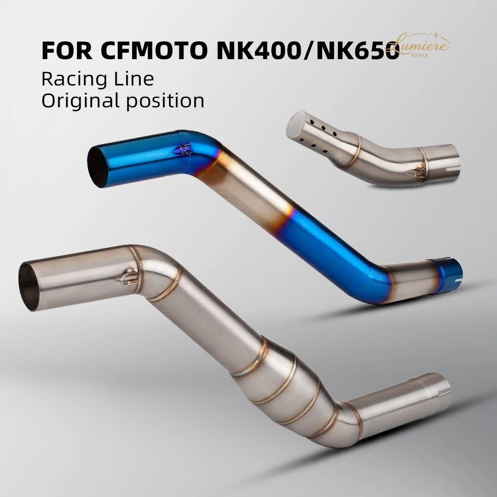 スリップオン CFMOTO NK400 NK650 NK 650 エルボ 51mm オートバイ排気エスケープシステム改造マフラーミドルリンクパイプエルボ