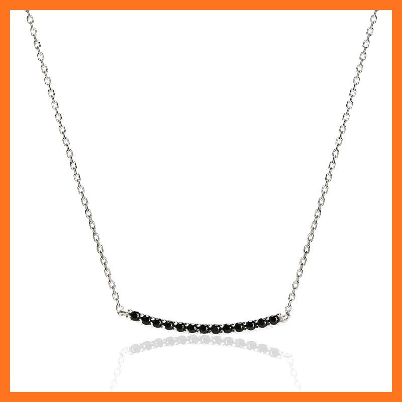 【新品】 [cloud jewelry] クラウドジュエリー skqrn-4 9月 誕生石 ブラック サファイア スティック ペンダント ネックレス 【木製 プレゼント ギフト BOX付 】 シルバー925 skqrn-4