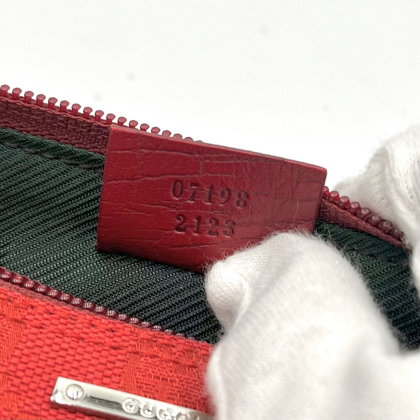 美品◎GUCCI グッチ GGキャンバス ゴールド金具 アクセサリーポーチ
