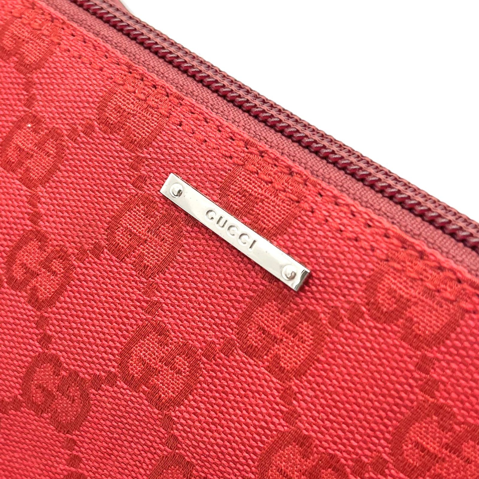 美品◎GUCCI グッチ GGキャンバス ゴールド金具 アクセサリーポーチ