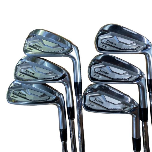 【中古】 ダンロップ SRIXON ZX5 Mk II 6S アイアンセット IR 純正特注シャフト (フレックスS) メンズ 男性用 右利き 右用 Bランク ゴルフクラブ