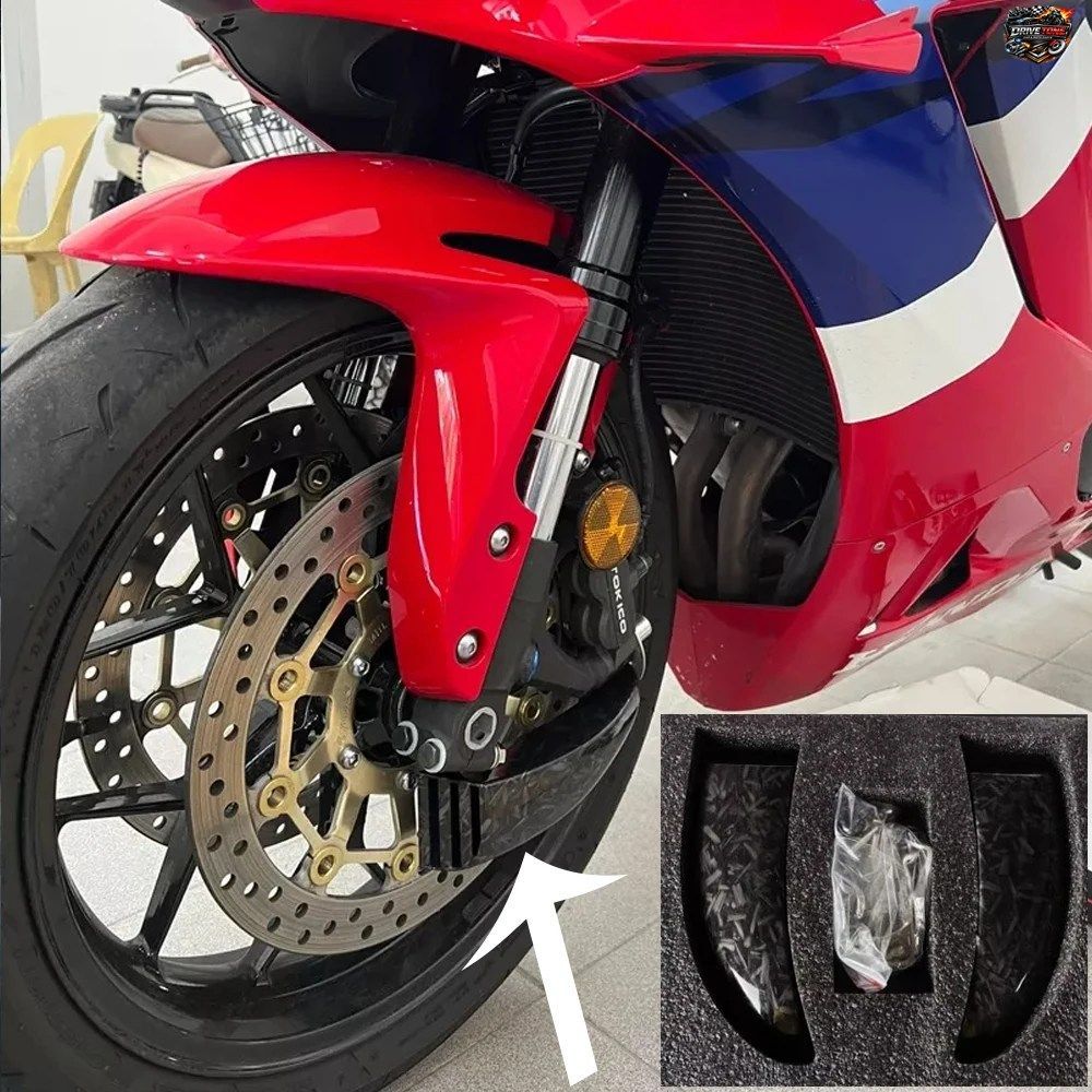 CBR600RR ブレーキキャリパークーラー オートバイアクセサリー フロントディスク冷却エアダクトカバー ホンダ600RR用 カーボンファイバー