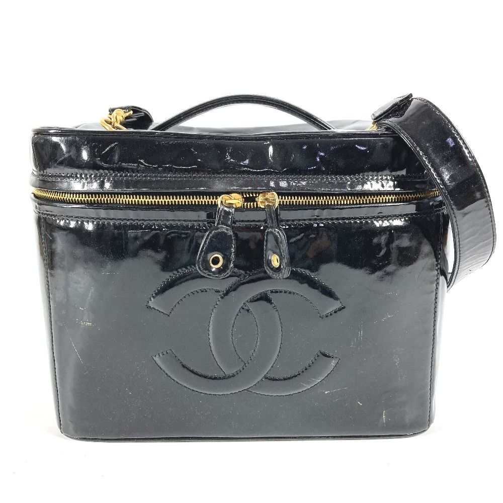 CHANEL ブラックキャンバスバッグ Chanel bag シャネル ロゴ 黒 CHANELシャネル 大人気 キャンバスバッグ