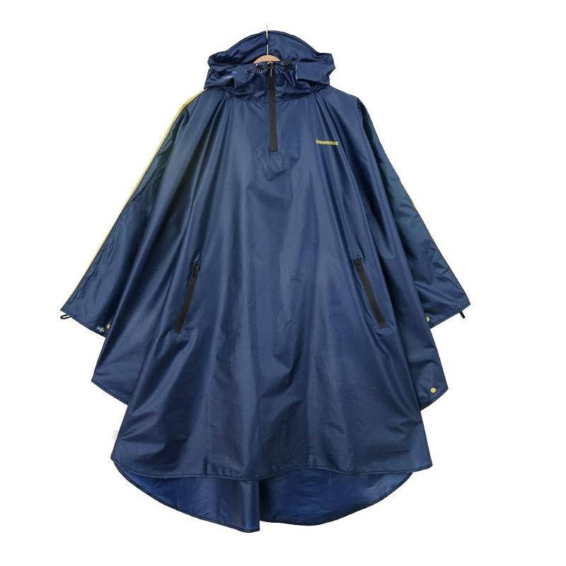 【新品】 小川(Ogawa) innovator レインコート レインポンチョ ネイビー フリーサイズ 着丈103cm 超撥水 防水 自転車 フェス スポーツ観戦 コンサート キャンプ イノベーター 18488