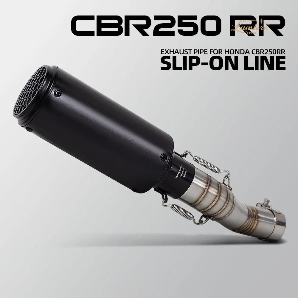 CBR250RR エキゾーストマフラー ホンダ CBR250 RR 2017-2026 オートバイ スリップオンラインエキゾーストパイプキット スポーツレーシング