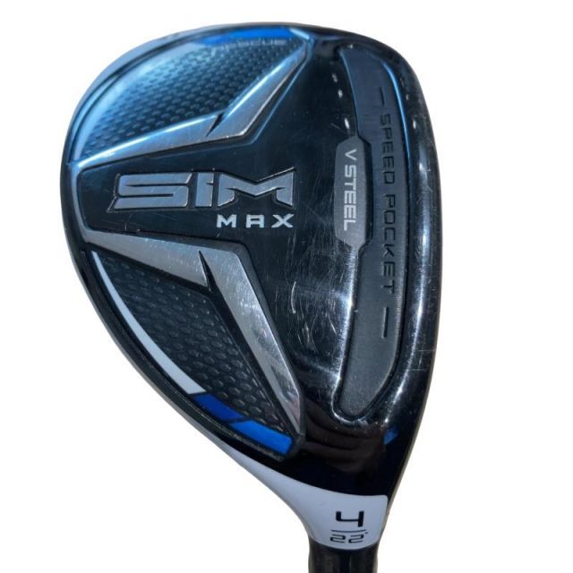 【中古】 テーラーメイド SIM MAX U4 ユーティリティ UT TENSEI BLUE TM60(UT) (フレックスS) メンズ 男性用 右利き 右用 Cランク ゴルフクラブ