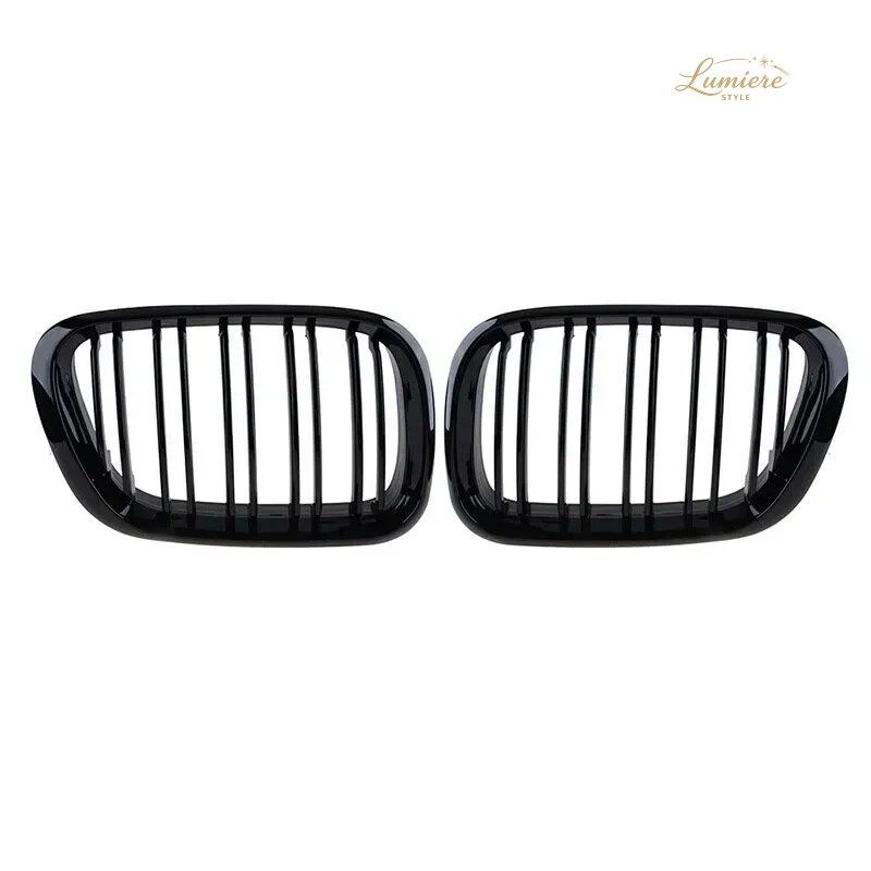 ダブルスラットスタイル BMW X5 E53 1999 - 03 フロントキドニーメッシュグリル ダブルスラットスタイル BMW X5 E53 1999 - 03 フロントキドニーメッシュグリル