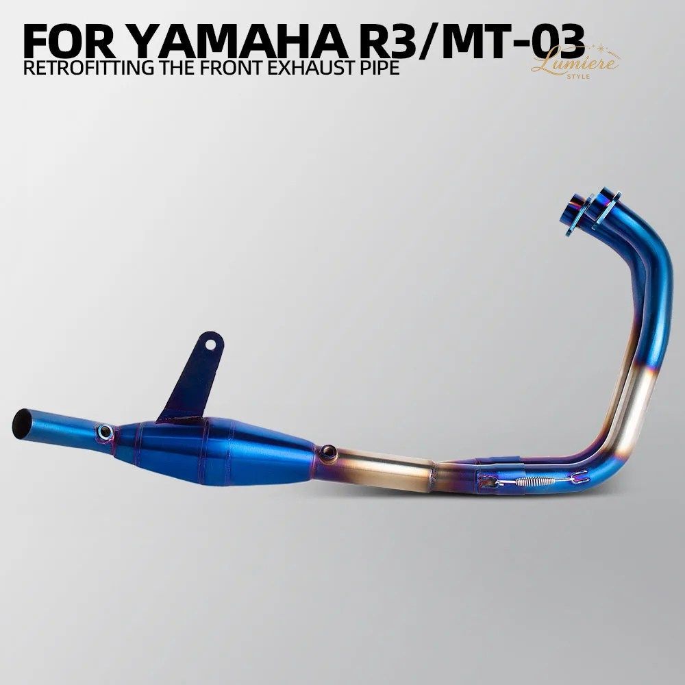 R3 エキゾースト ヘッダー チューブ ヤマハ YZF-R25/R3 MT-25/03 ツーリング 2015-2026 オートバイ用エキゾーストキット レーシング マニホ