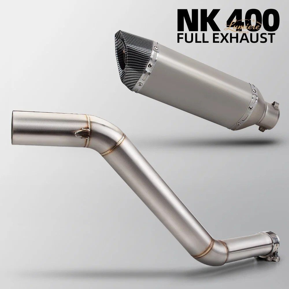 NK650 エキゾーストマフラー CFMOTO NK400 400/650 NK オートバイ用エキゾースト スリップオン ストリートバイク 370mm テールチューブ DB