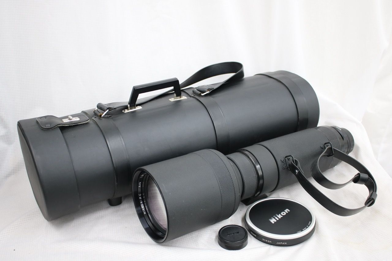 【光学美品】 ニコン Nikon Nikkor-P・C Auto 600mm F5.6 純正 L37C 122mm フィルター、前後キャップ付属 レンズ e13768