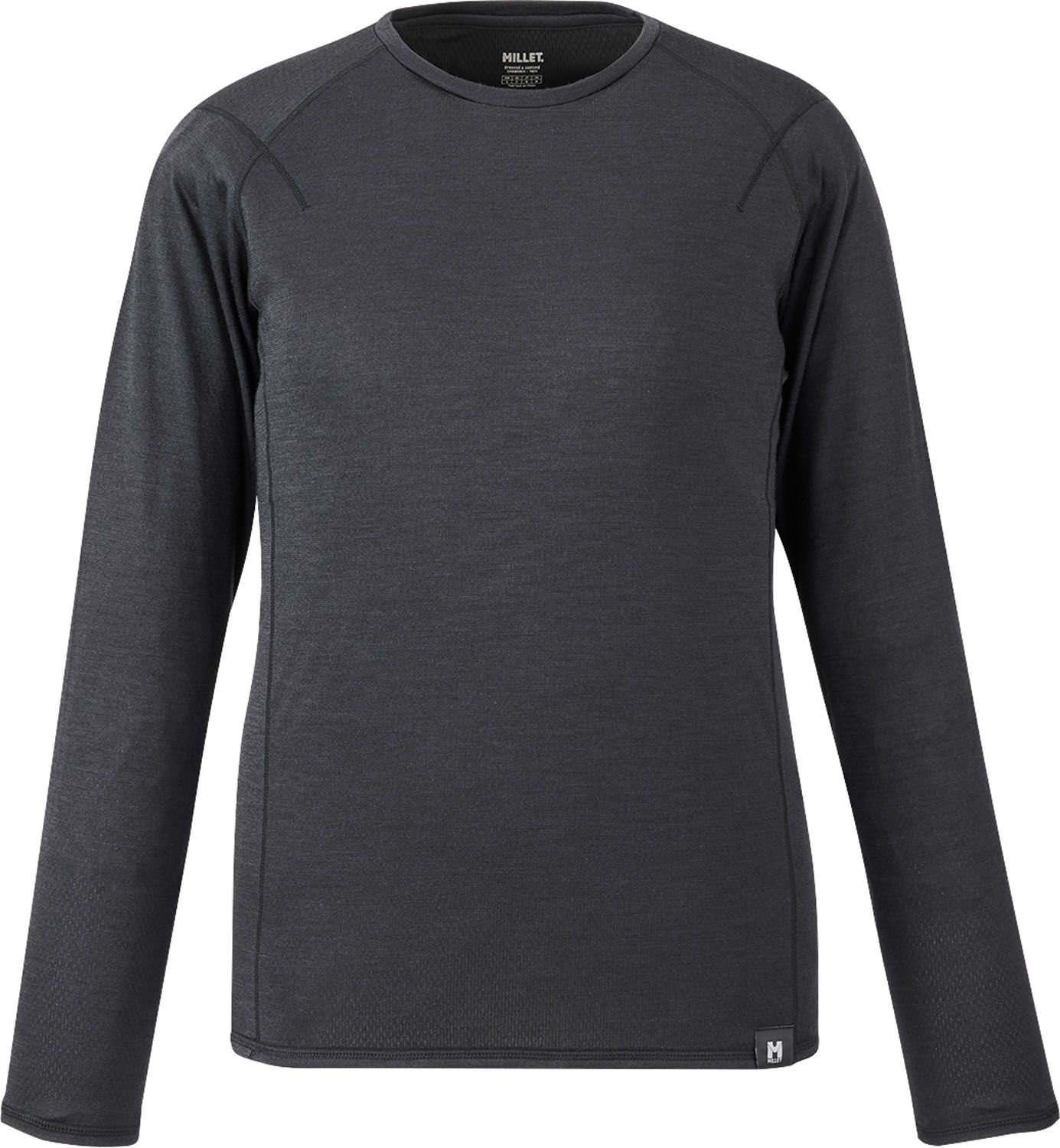 ミレー MILLET アウトドア ウビック ウール デュアル クルー MIV02143 N0247 BLACK-NOIR