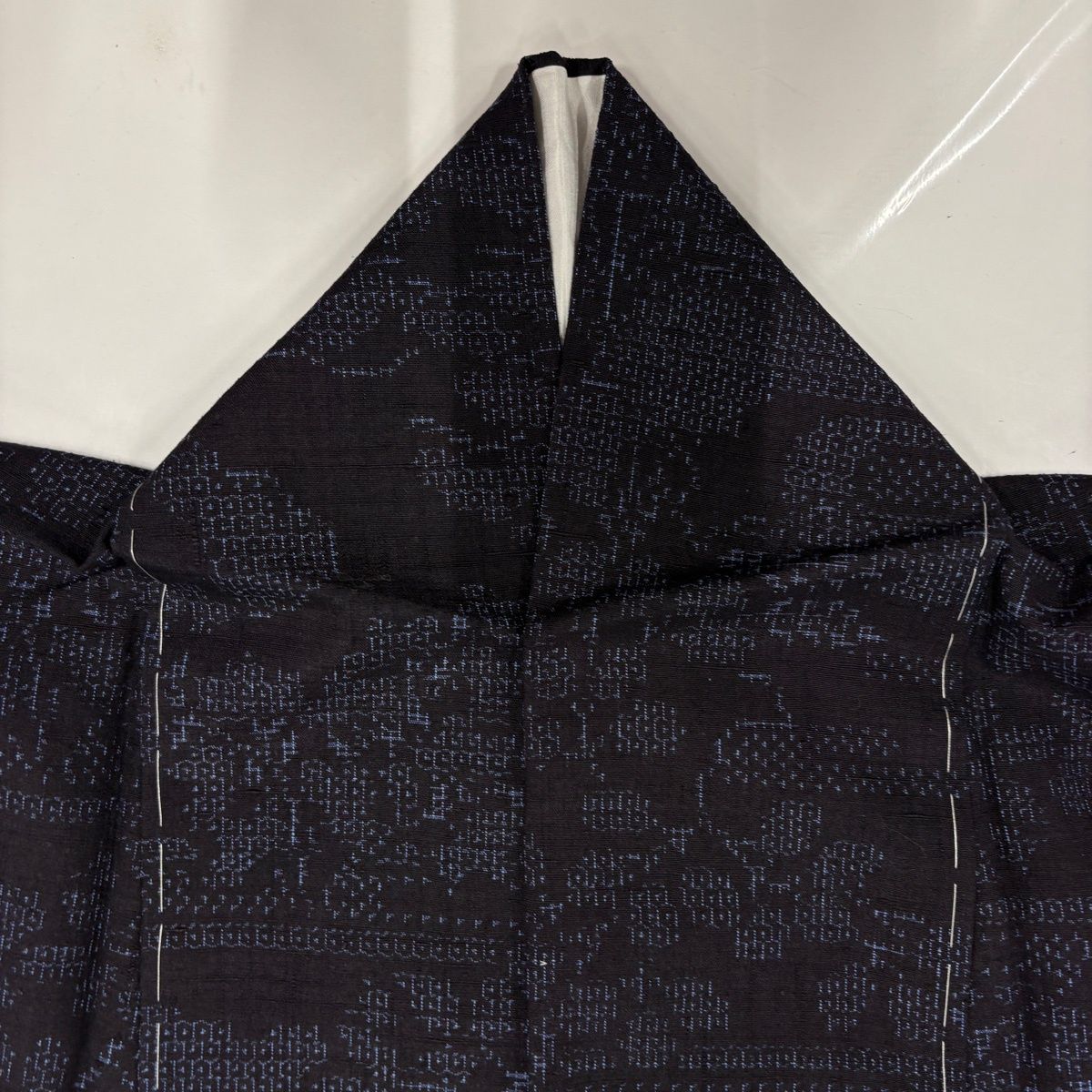 美品】 結城紬 身丈158cm 裄丈62cm S 袷 はたおり娘 奥順 証紙 草花 ヱ