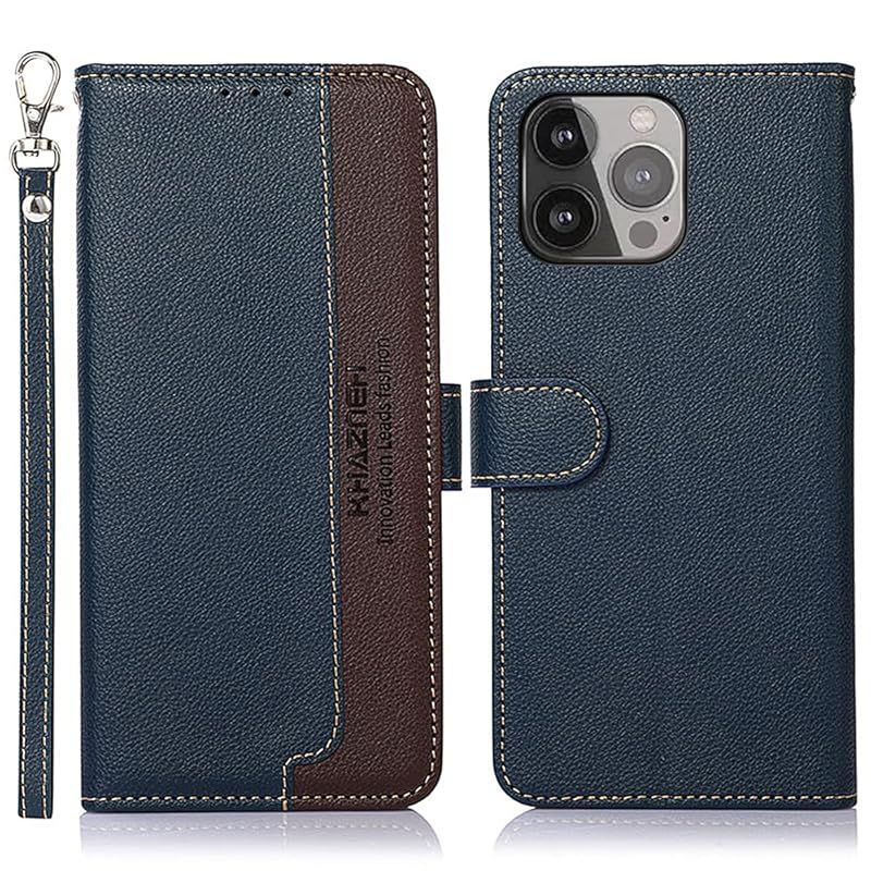 【新品】 WANWO For iPhone 12 pro max ケース 手帳型 アイフォン 12 プロ マックス カバー 財布型 ストラップ付き [RFIDブロッキング] 高級PUレザー マグネット開閉式 カード収納 横置きスタンド機能 耐衝撃 人気 便利 