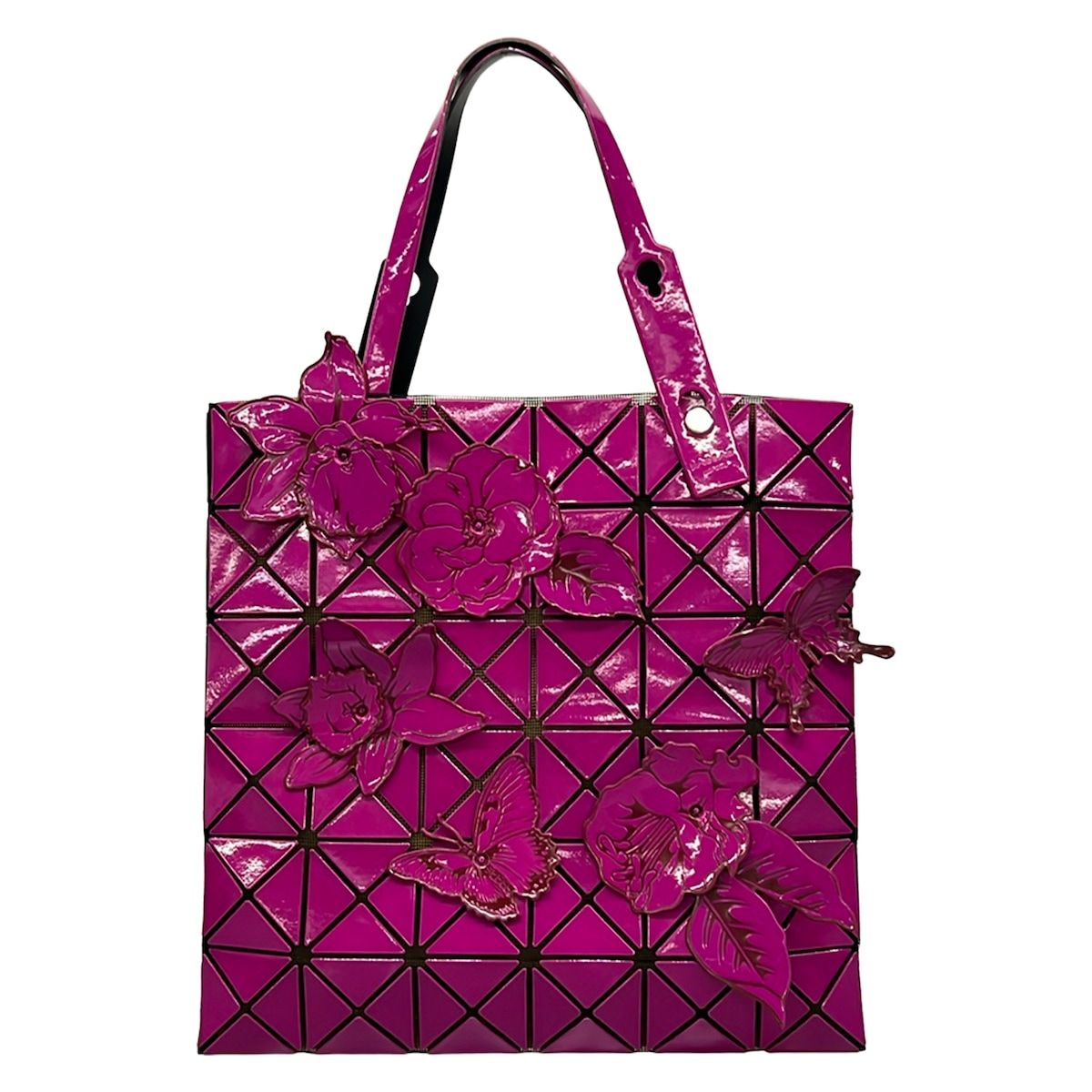 BAOBAO ISSEYMIYAKE(バオバオイッセイミヤケ) トートバッグ美品 ルーセント ピンク 黒田潔/GARDEN