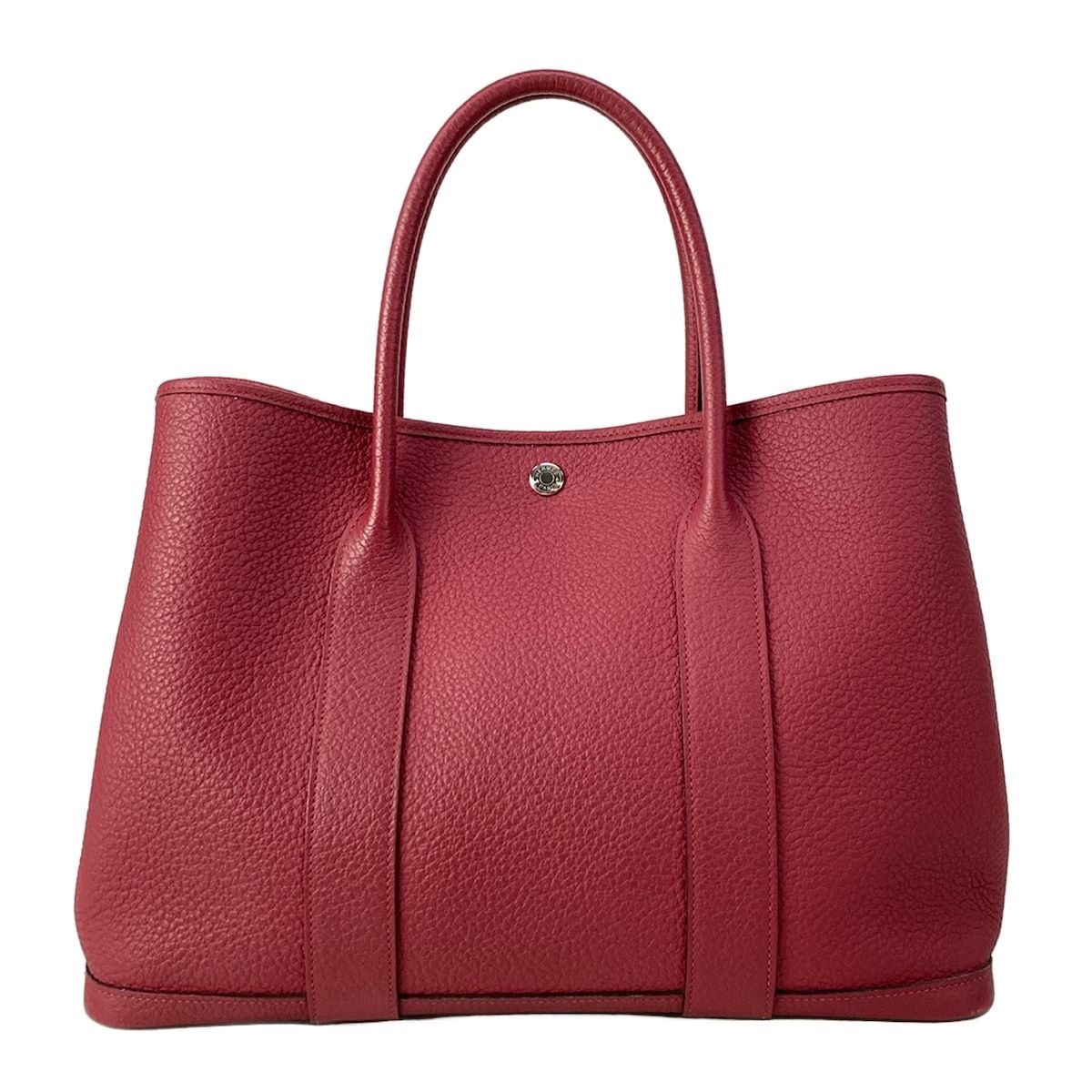 HERMES(エルメス) トートバッグ ガーデンパーティPM ルージュグレナ シルバー金具 218,300円