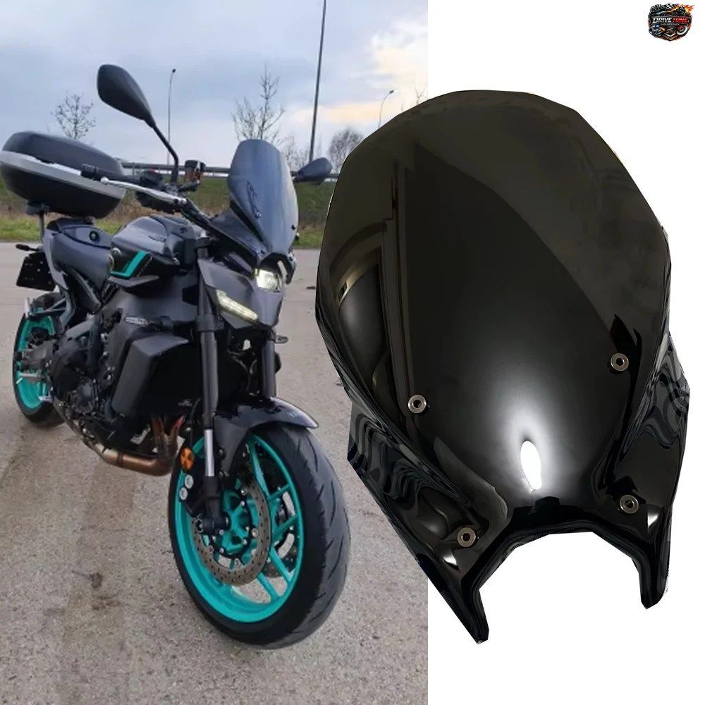 ヤマハ MT-09 SP 2024 2025 MT09 用ウインドスクリーン ウインドシールド オートバイアクセサリー ウインドディフレクター バイザー ダブル