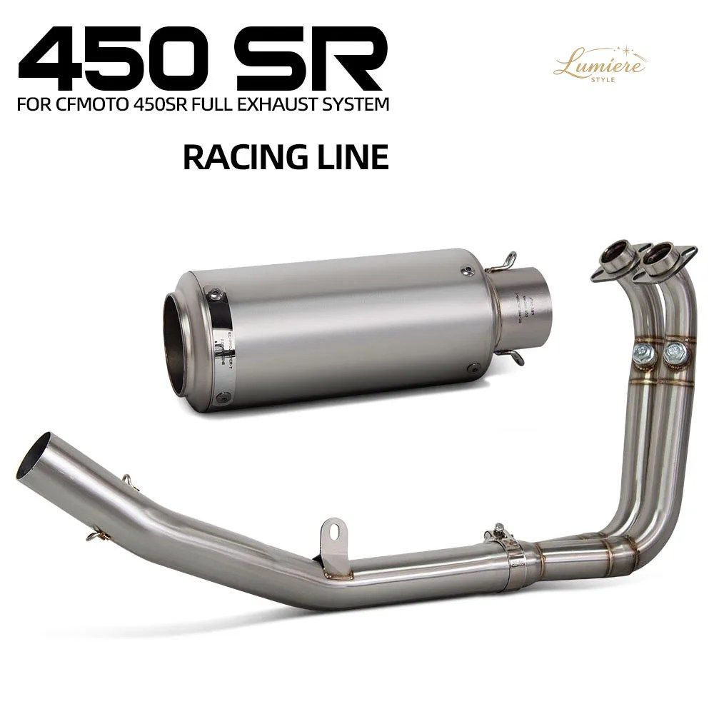 450SR エキゾーストシステム CFMOTO 450SS 450NK 450 SR/SS/NK 2022-2026 オートバイ用エキゾーストキット スポーツレーシングマニホールド