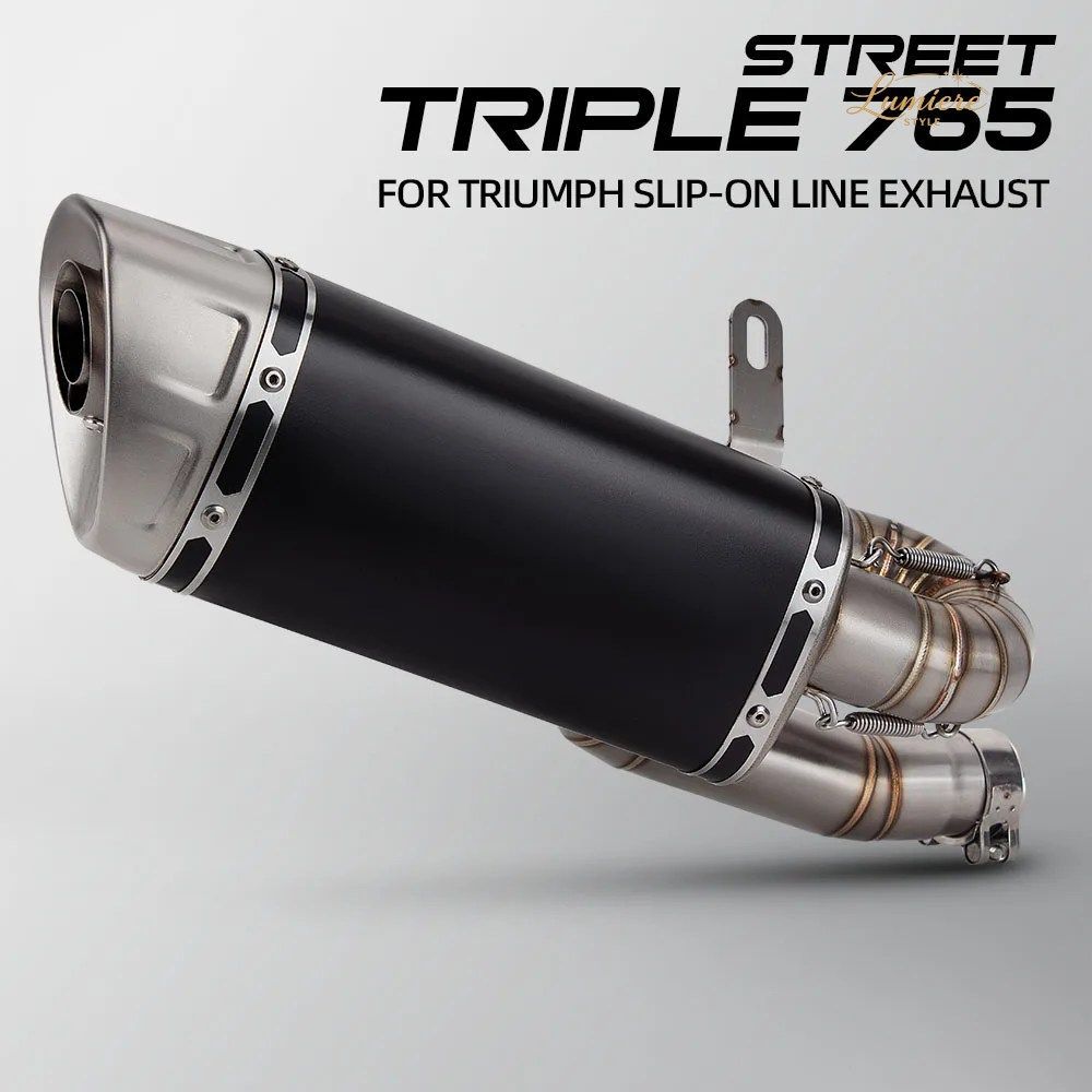 765RS エキゾーストマフラー トライアンフ ストリートトリプル 765R 765S 765 RS 2017-2026 オートバイ用エキゾースト スリップオンライン