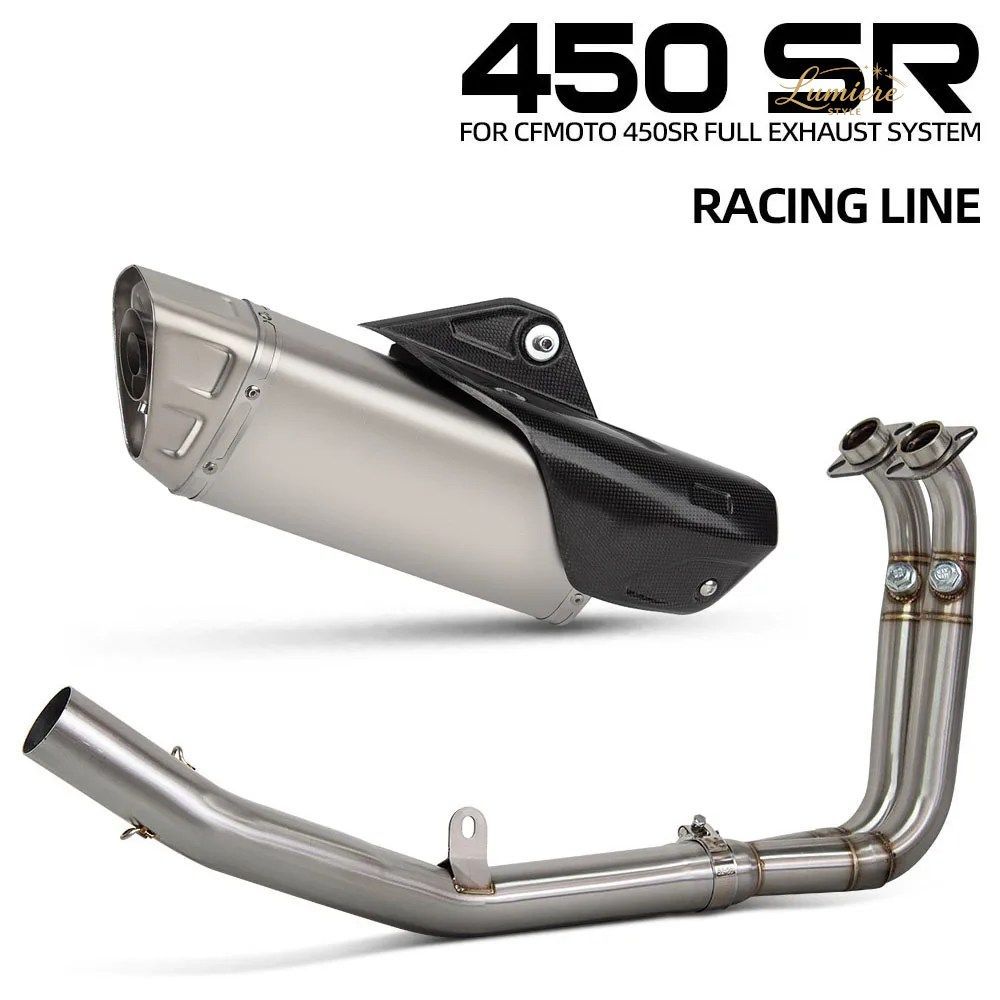 450SR エキゾーストシステム CFMOTO 450SS 450NK 450 SR/SS/NK 2022-2026 オートバイ用エキゾーストパイプ スポーツレーシングヘッダー チ