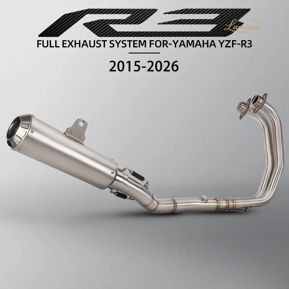 R3エキゾーストシステム ヤマハ R25 MT03 MT25 2015-2026 モーターサイクル エスケープ ヘッダーチューブキット S-Y2R1 SSマフラー（DBキラ