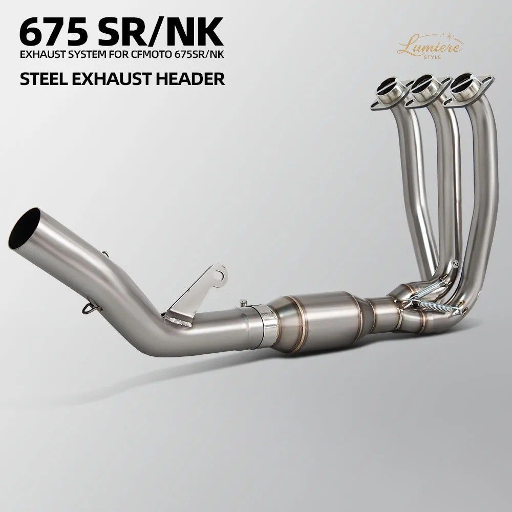 NK675 エキゾーストヘッダーチューブ CFMOTO 675SRR 675SR-R オートバイ用エキゾーストパイプキット ストリートバイク用マニホールドライン