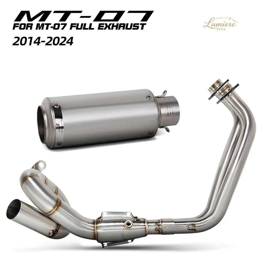 MT07 エキゾーストシステム ヤマハ MT-07 FZ07 XSR700 TRACER700/GT TRACER 7/GT 2014-2024 オートバイ用エキゾーストマニホールドプロジェ