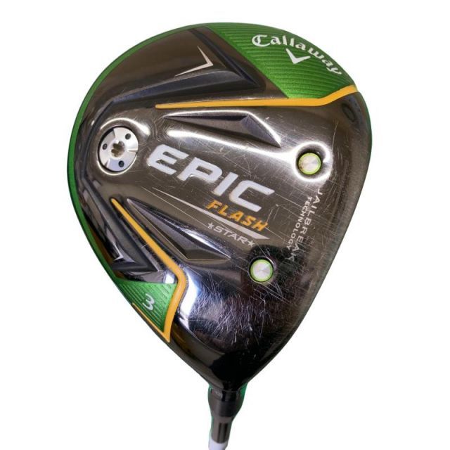 【中古】 キャロウェイ EPIC FLASH STAR 3W フェアウェイウッド FW リシャフト (フレックスその他) メンズ 男性用 右利き 右用 Dランク ゴルフクラブ